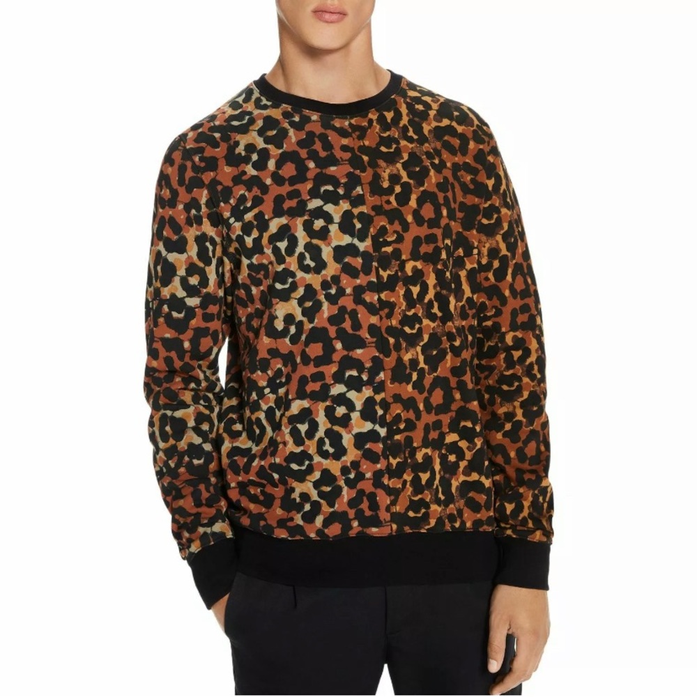Scotch & Soda Wake Up Call Leopard Sweatshirt
